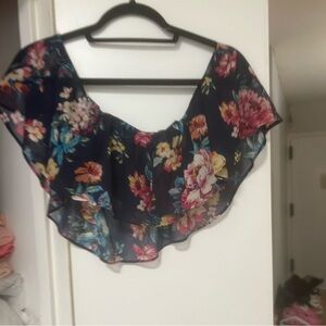 Floral Off-Shoulder Top and pants set